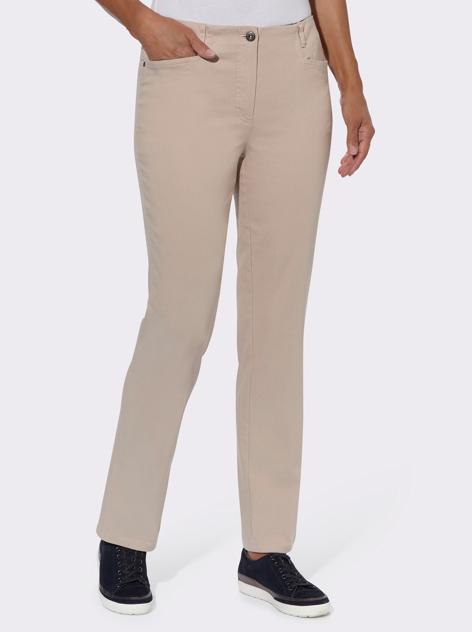 Cosma Jeans met comfortband aan de binnenzijde - berber