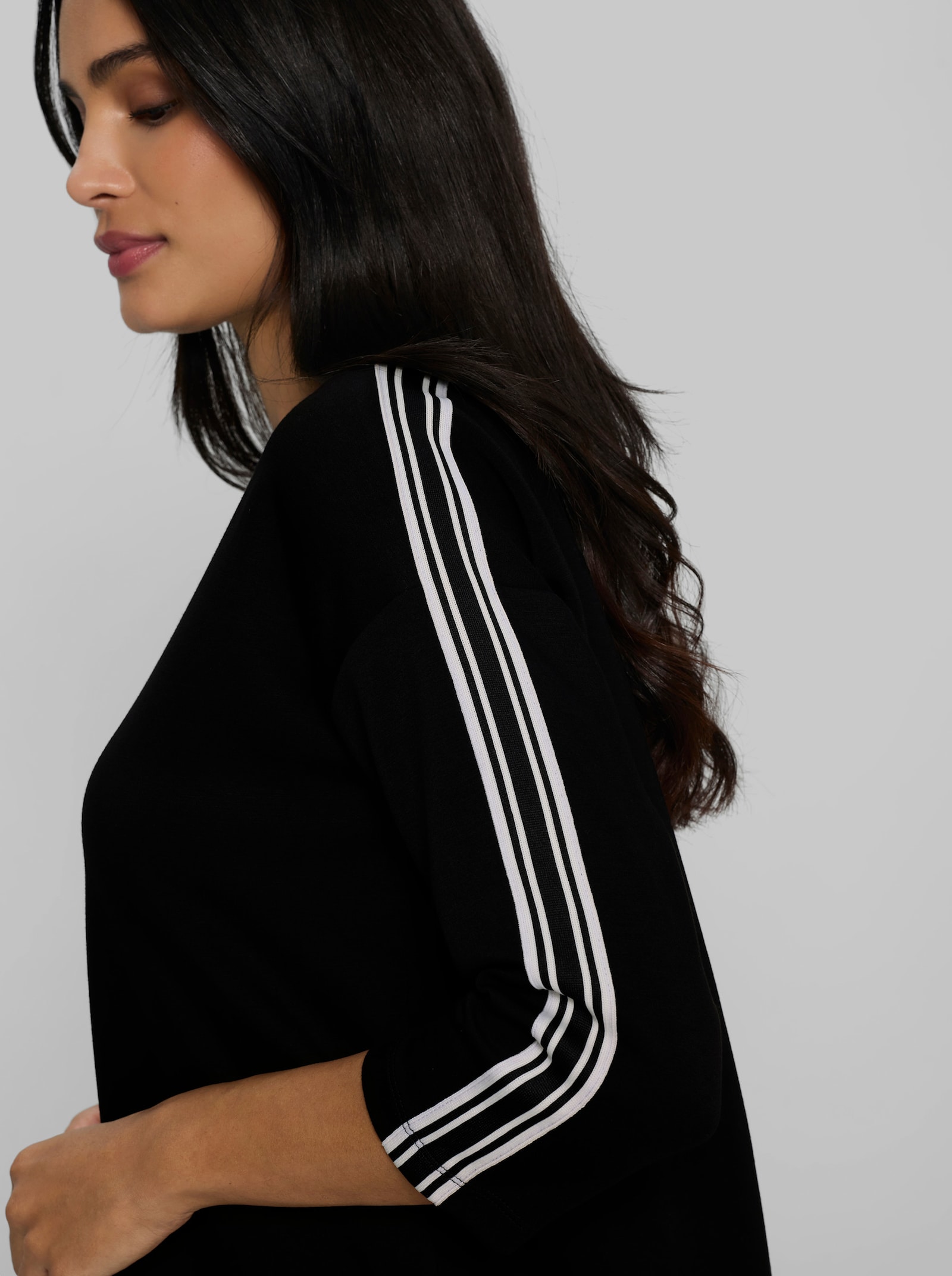 heine Sweatshirt mit Modal - schwarz