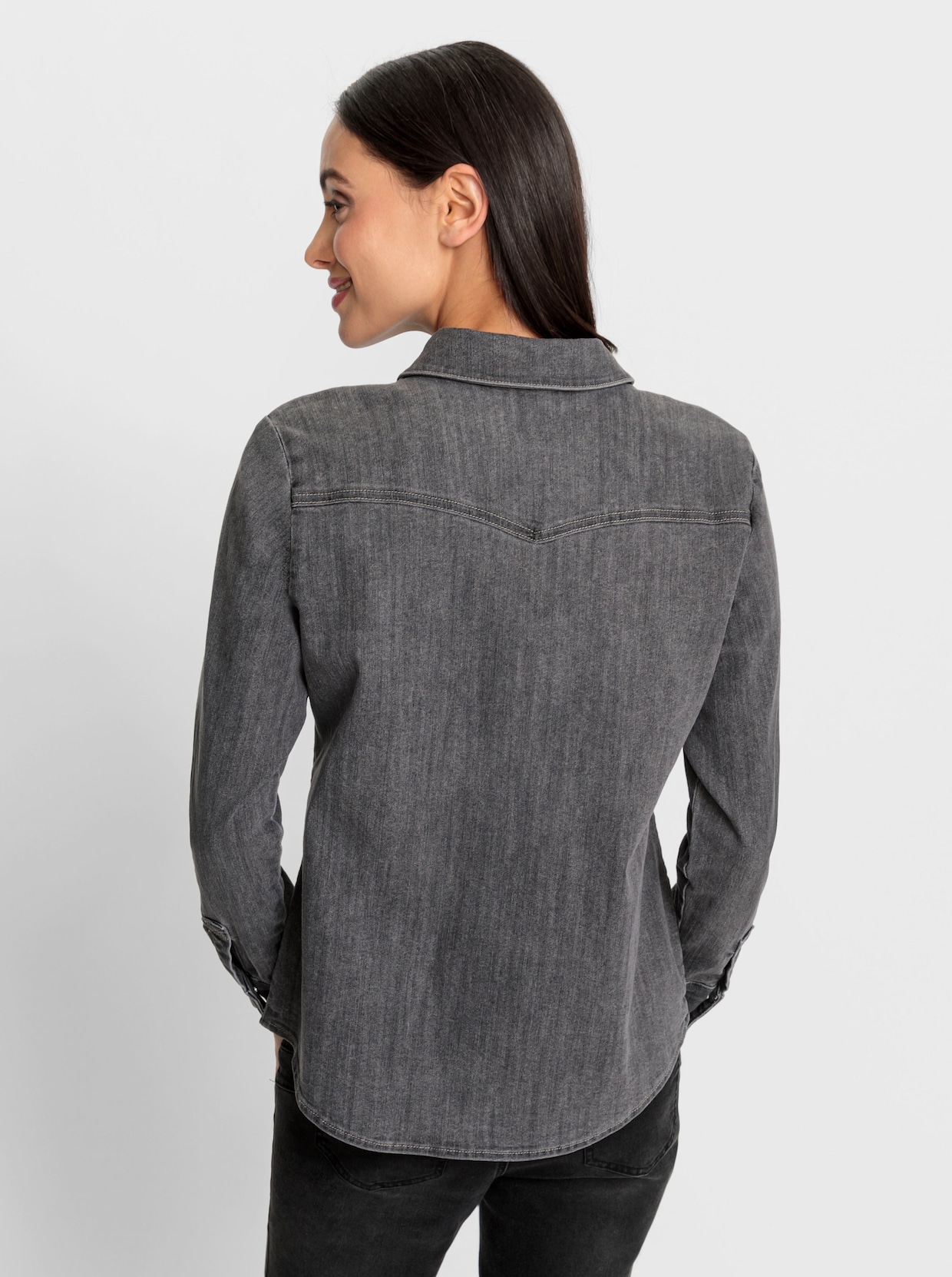 heine Jeansblouse - grey denim