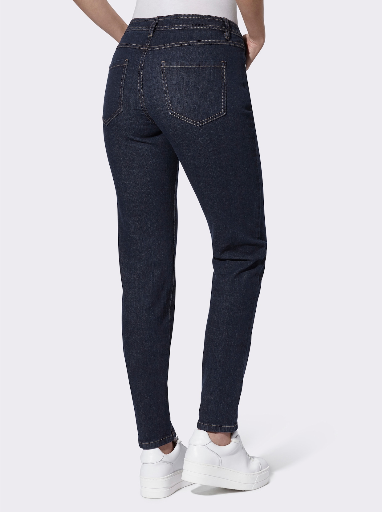 5-pocketjeans - dark-blue