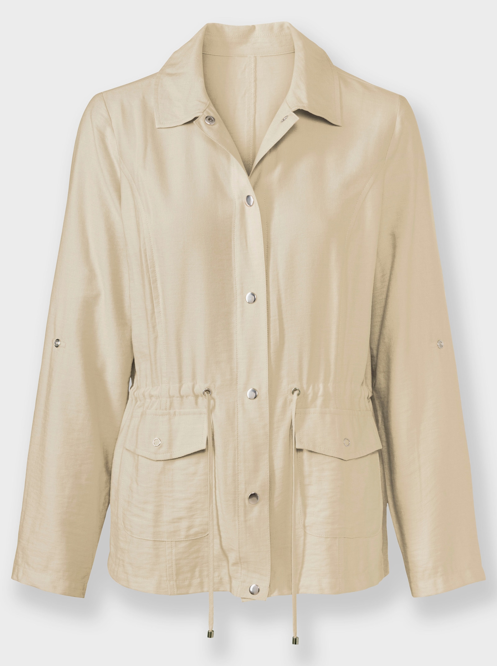 Blazer aus Struktur-Stoff - sand