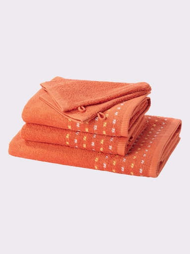 wäschepur 4-dielna výhodná súprava uterákov - oranžová