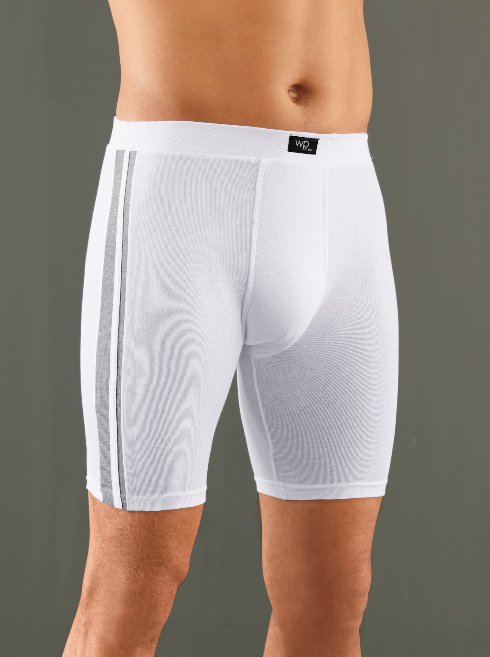 wäschepur men Kalhoty ke kolenům - bílá