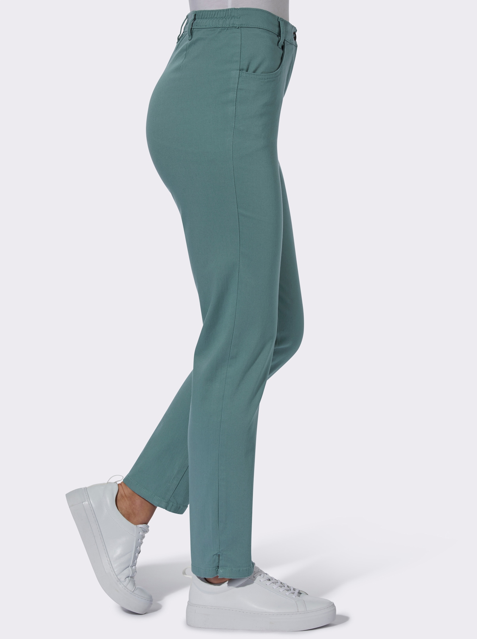 Jeans mit Stretch-Anteil - jade