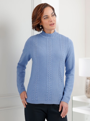 Pullover - bleu-meliert