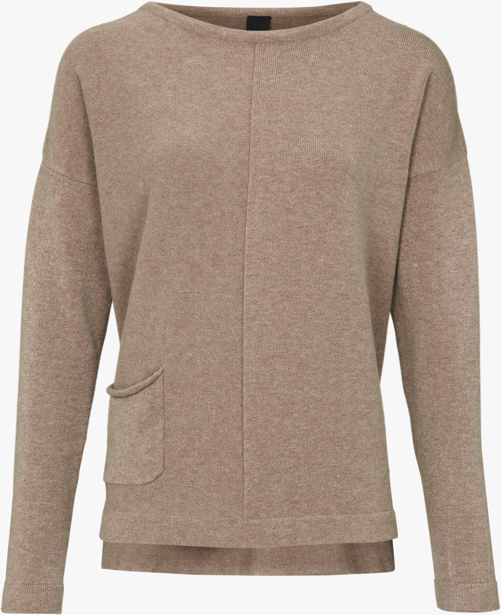 heine Gebreide pullover met effectgaren - taupe