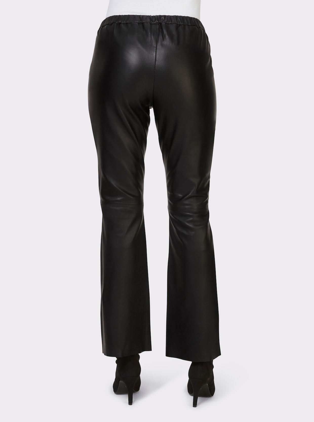 heine Pantalon en cuir - noir