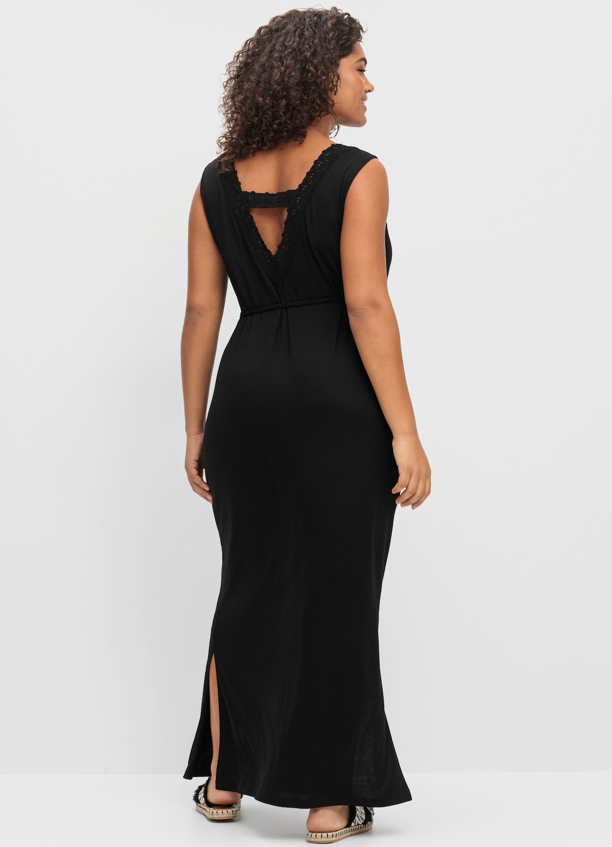 sheego Maxi-jurk - zwart