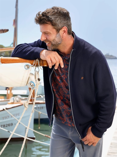 Marco Donati Shirtjacke - marine-steingrau