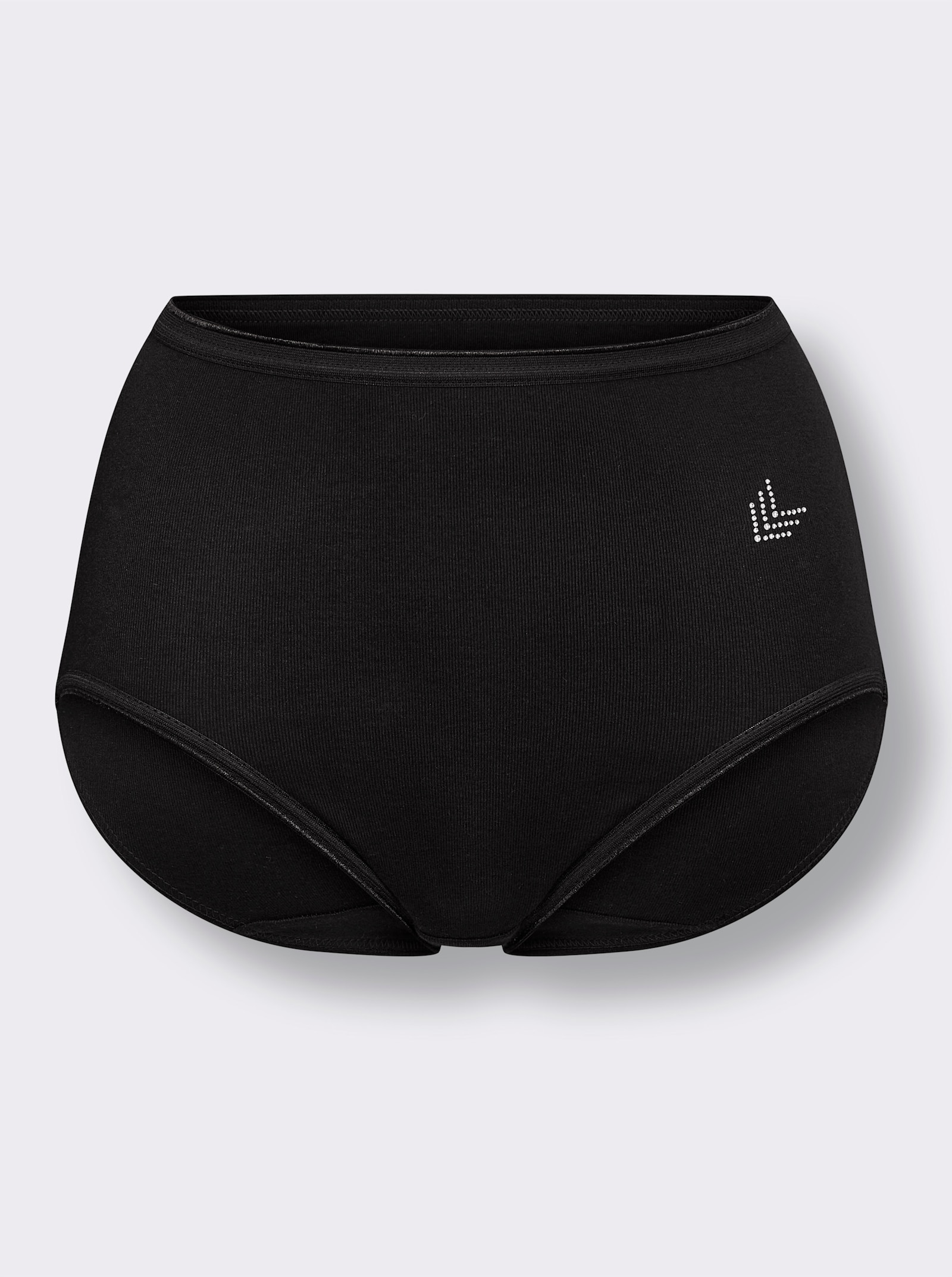 wäschepur Slip met sierelement - 4 stuks zwart