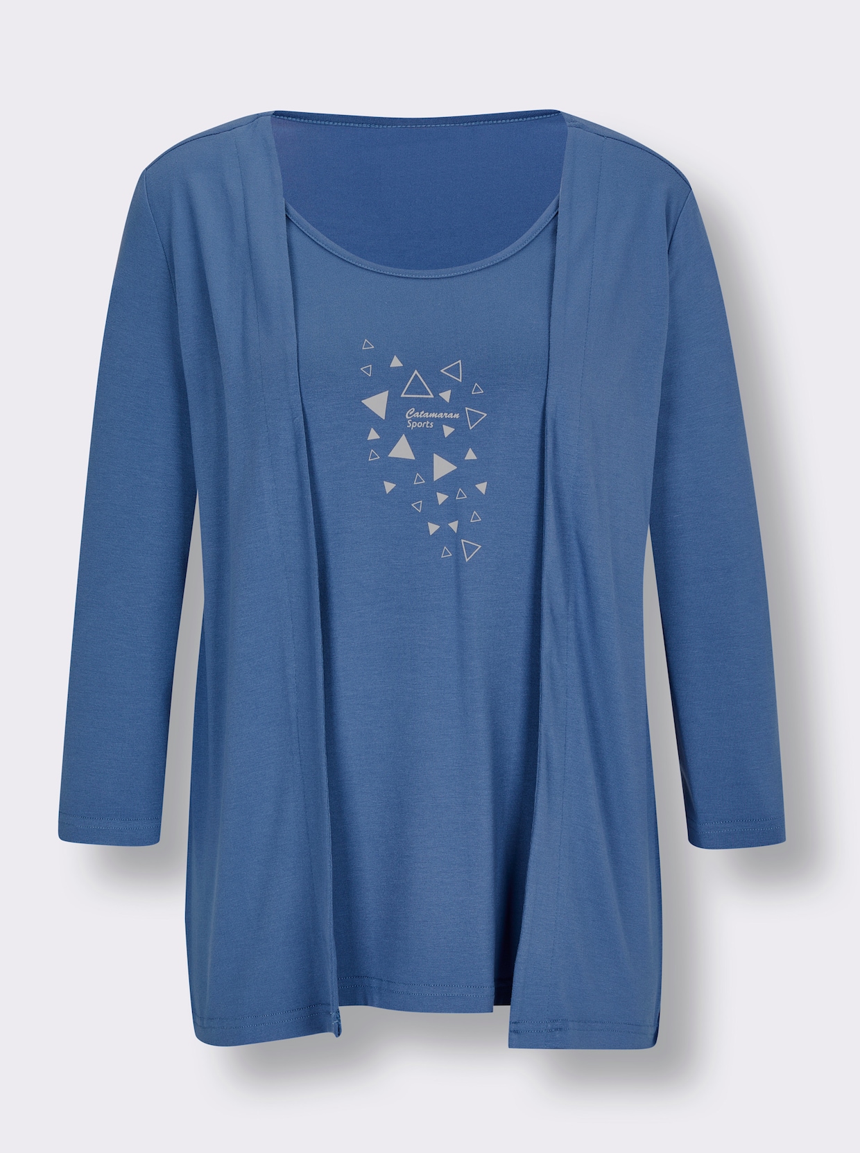 Catamaran Sports 2-in-1-Shirt - jeansblau