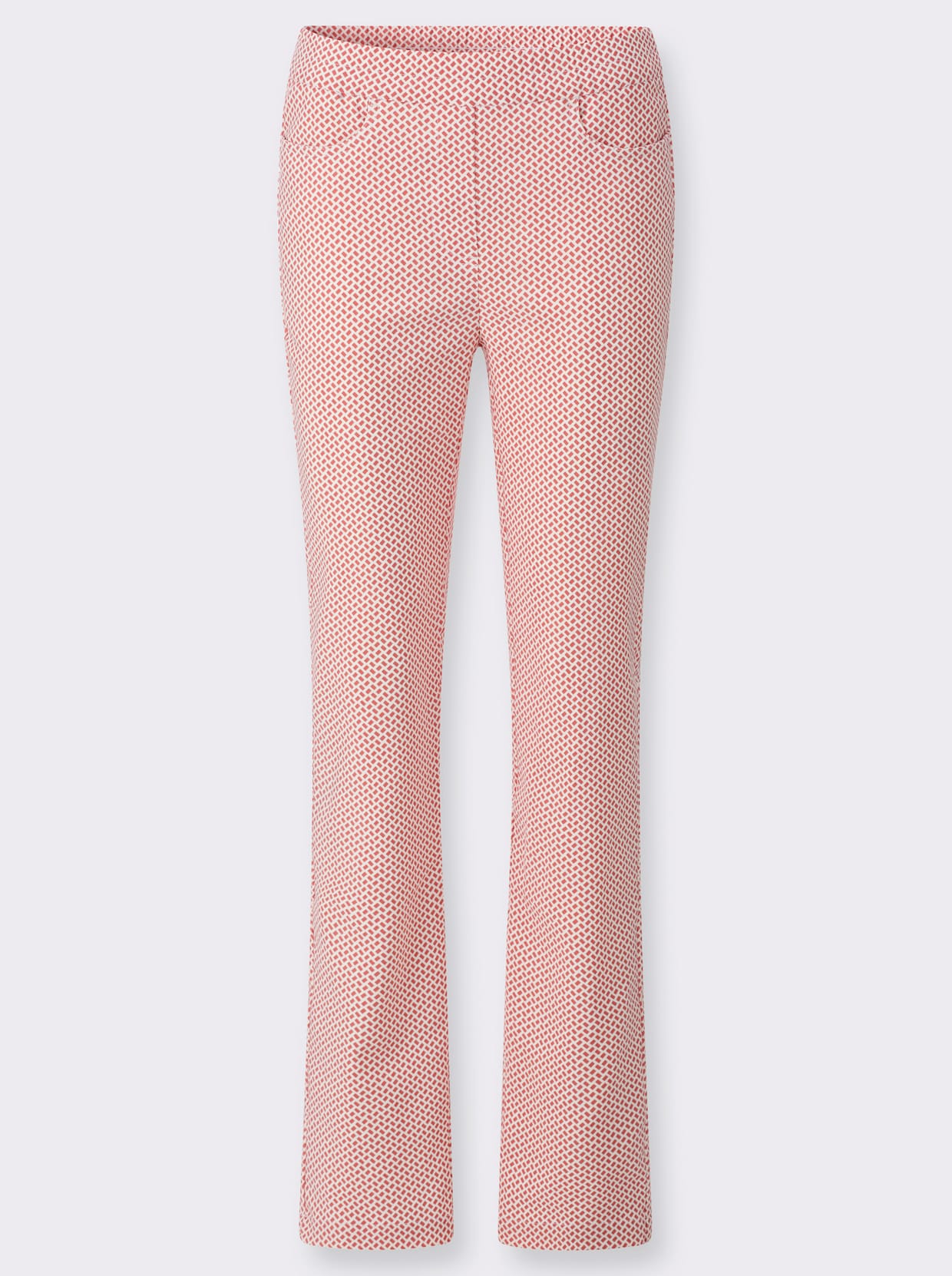 Schlupfhose - flamingo-ecru-bedruckt
