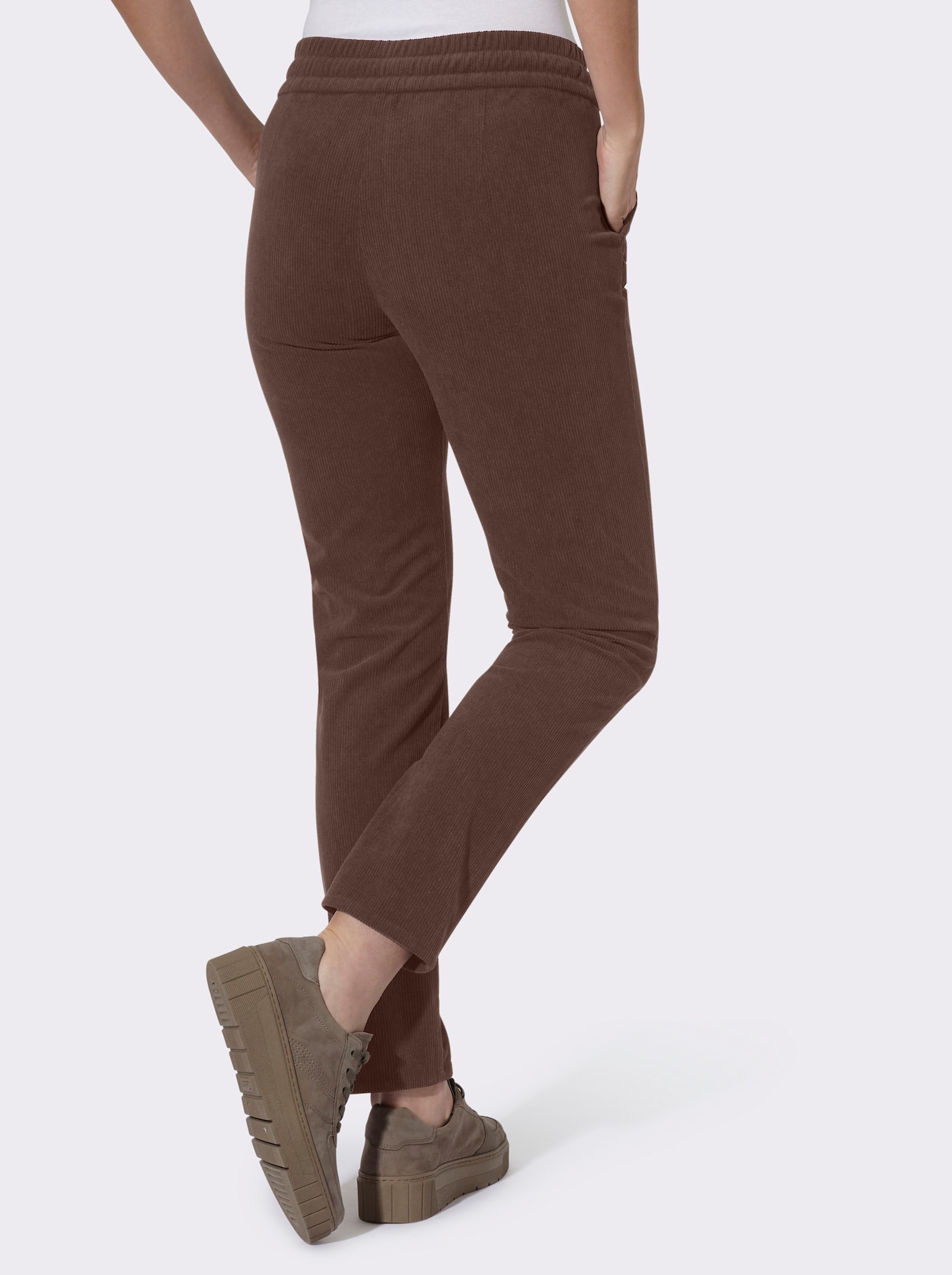 heine Cordhose mit Dehnbund - schoko