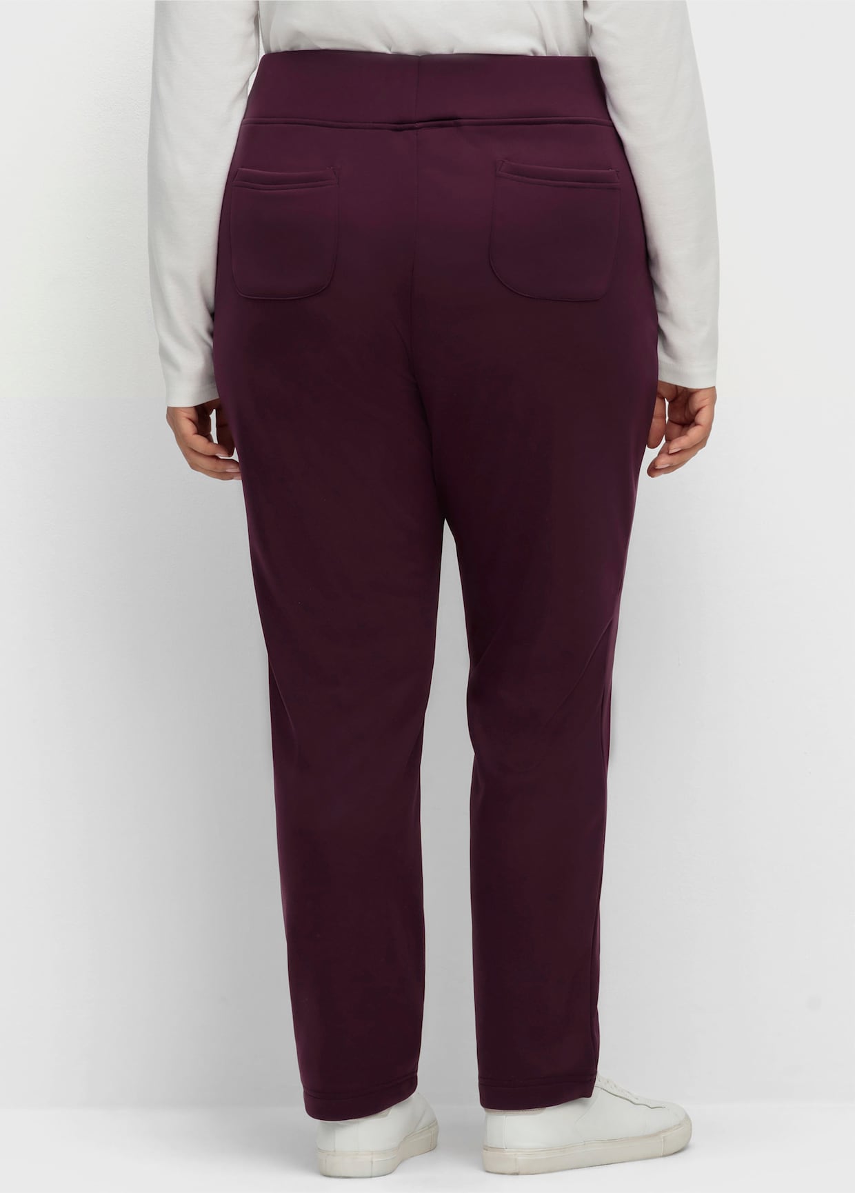 Schlupfhose mit wärmender Fleece-Innenseite - bordeaux