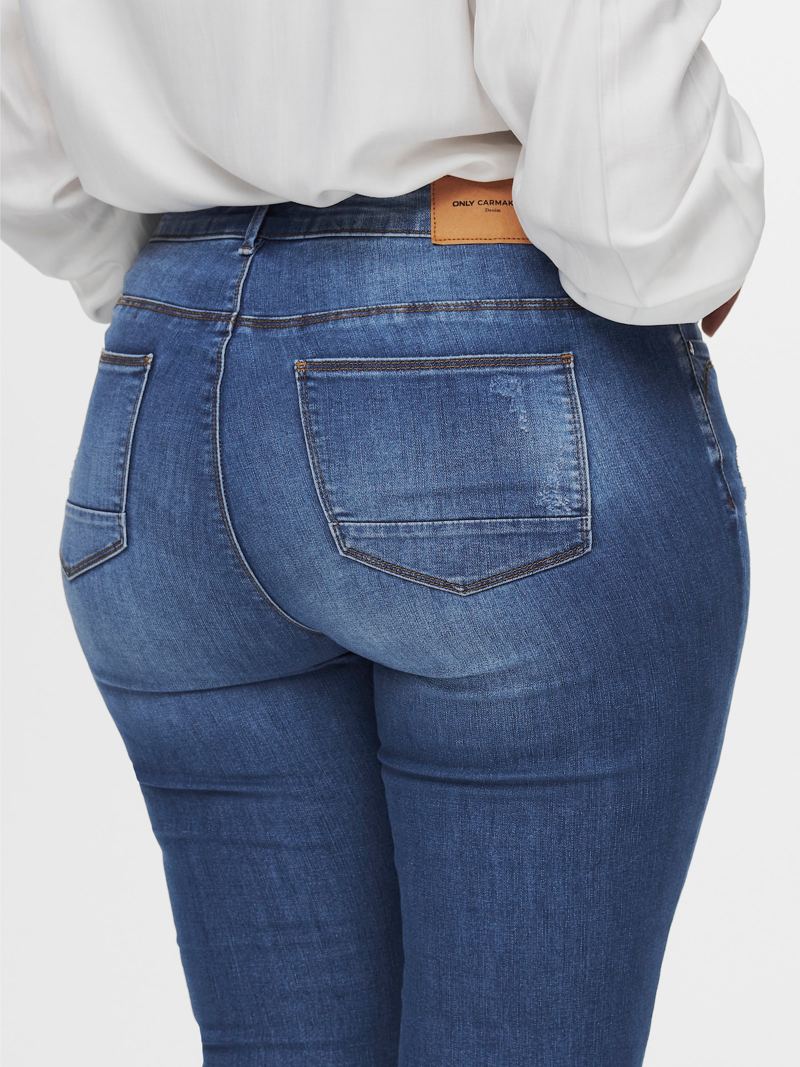 ONLY CARMAKOMA Skinny-fit-Jeans - medium blue denim