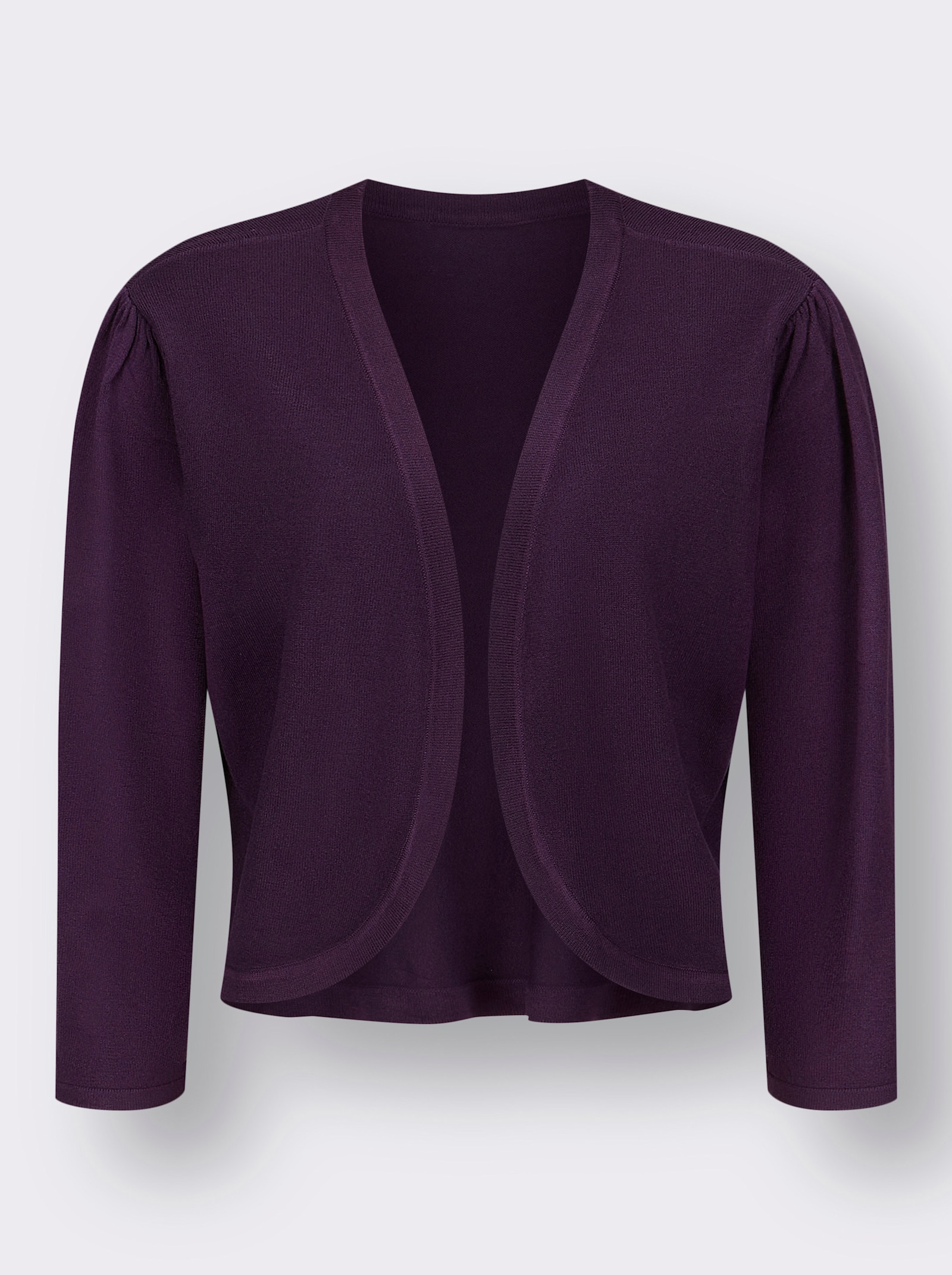Bolero van fijntricot - druif