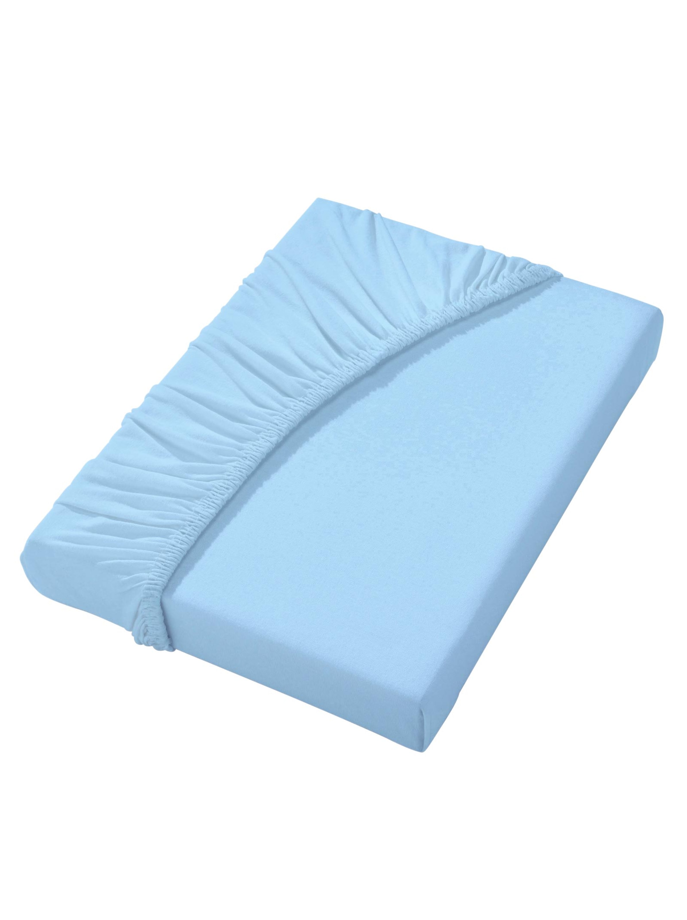 Spannbetttuch - hellblau