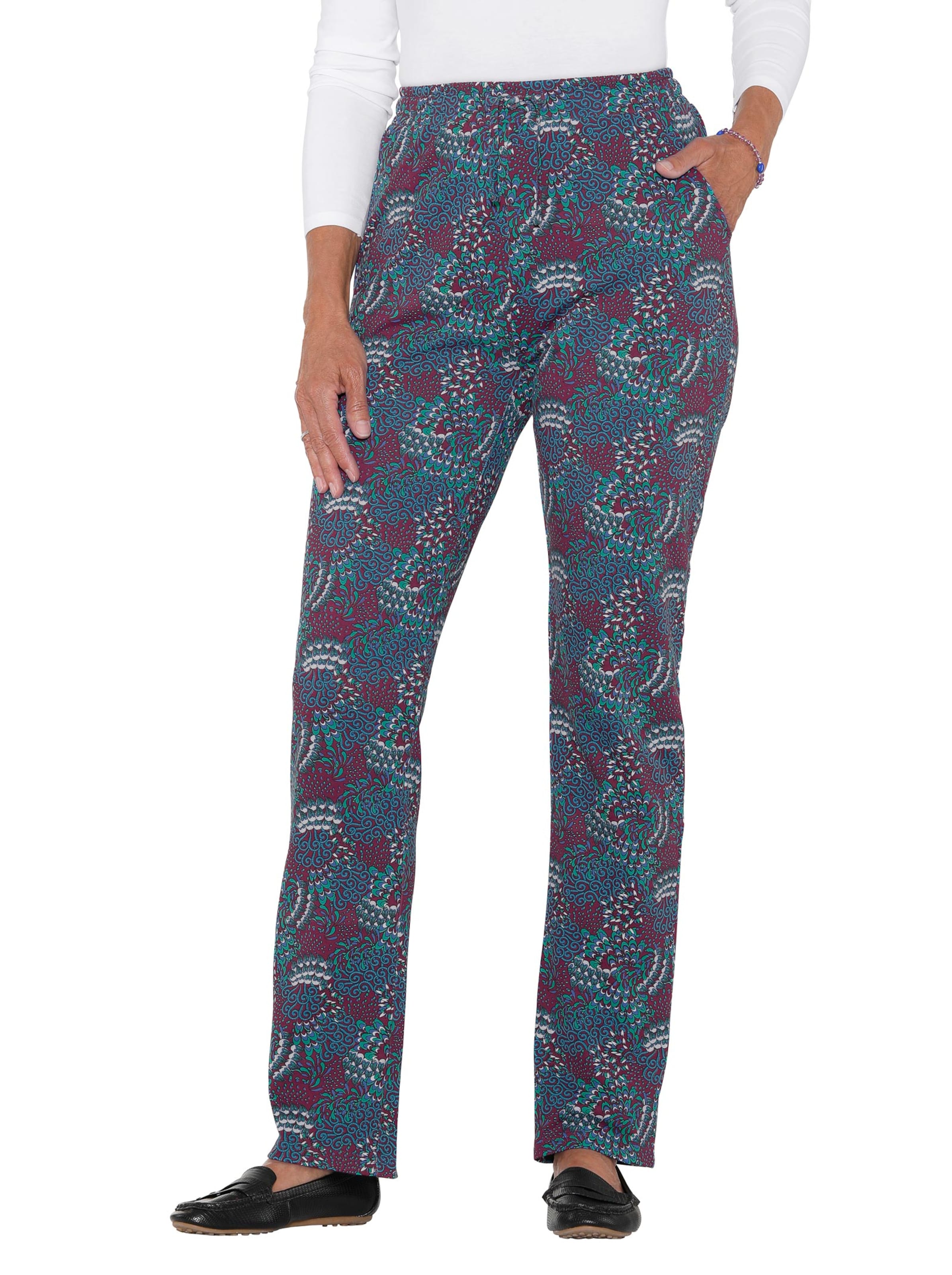 Hose - rot-grün-gemustert