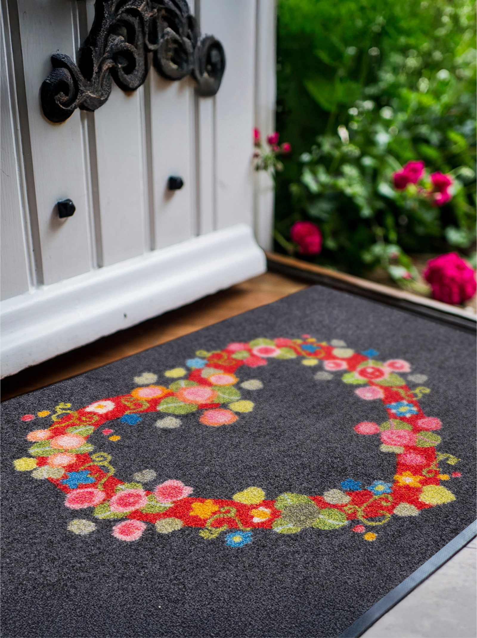 wash+dry by Kleen-Tex Fußmatte - anthrazit-rot