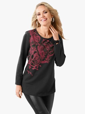 Shirt - schwarz-bedruckt