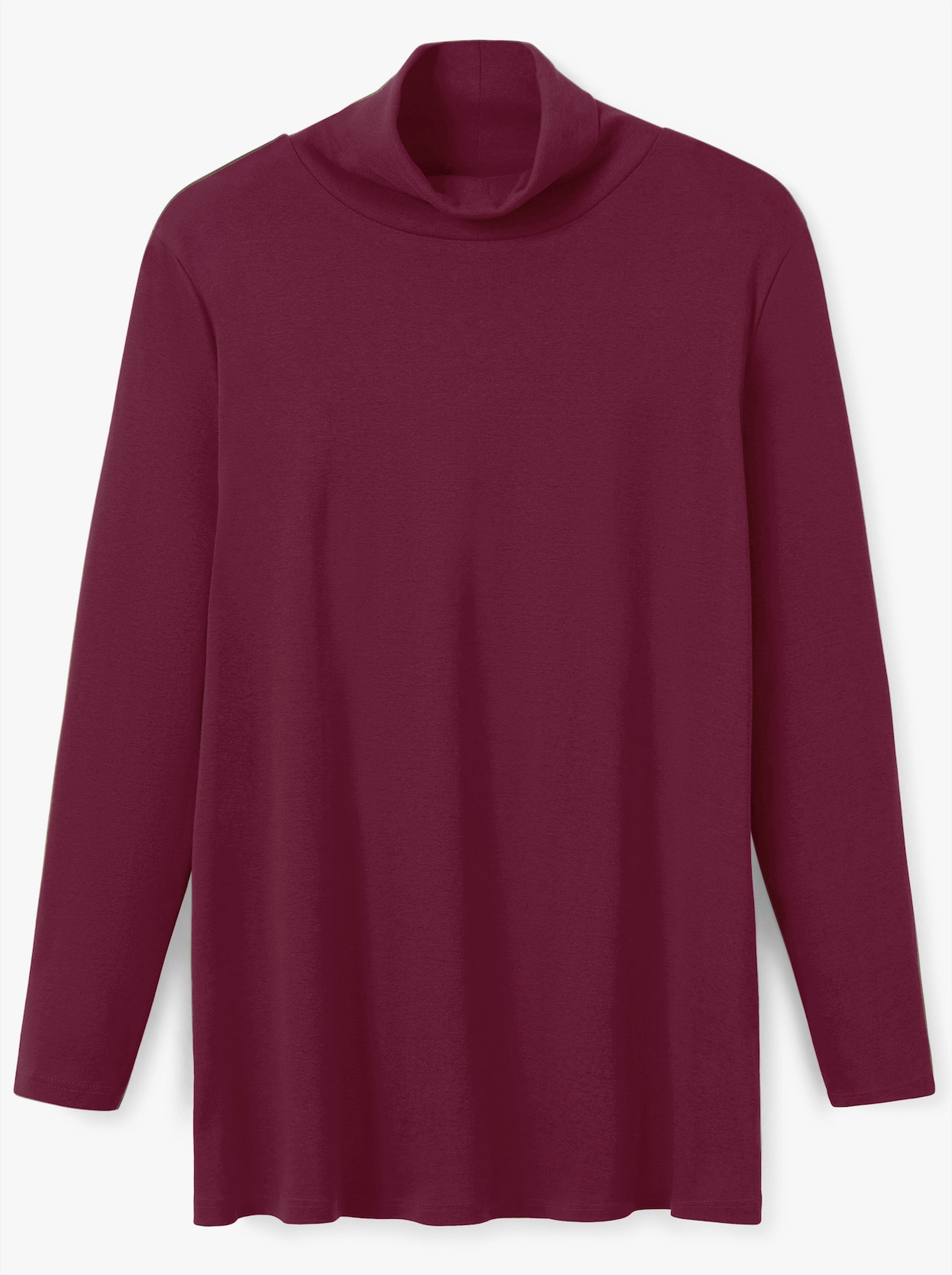 sheego Rollkragenshirt - bordeaux