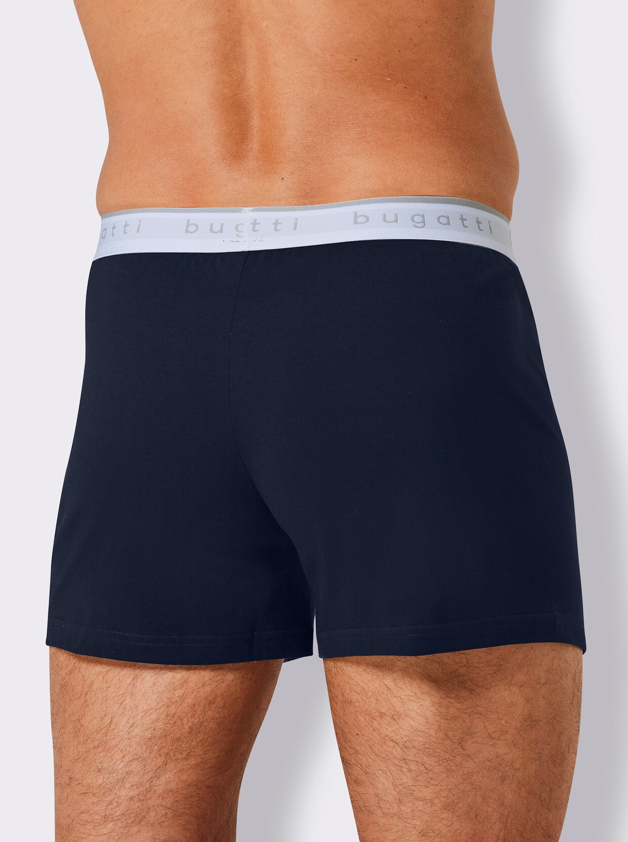 bugatti Boxershorts - marine + grau