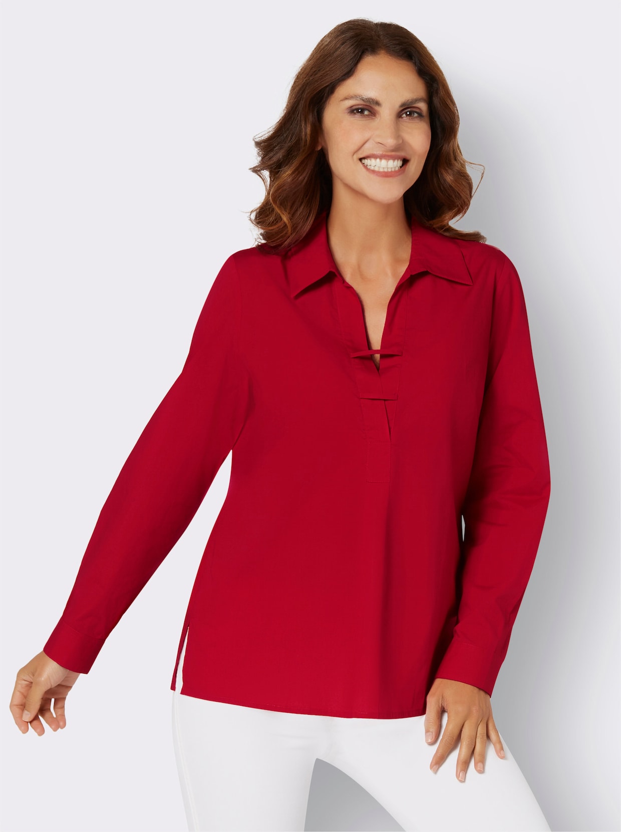 Comfortabele blouse - rood