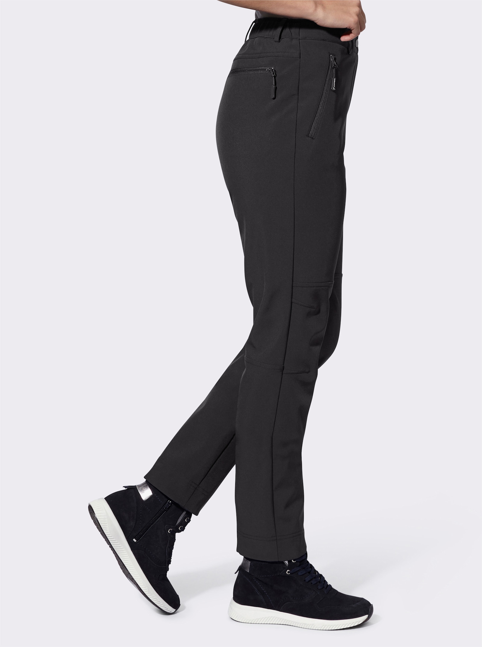 Softshellhose mit Fleece-Innenseite - schwarz