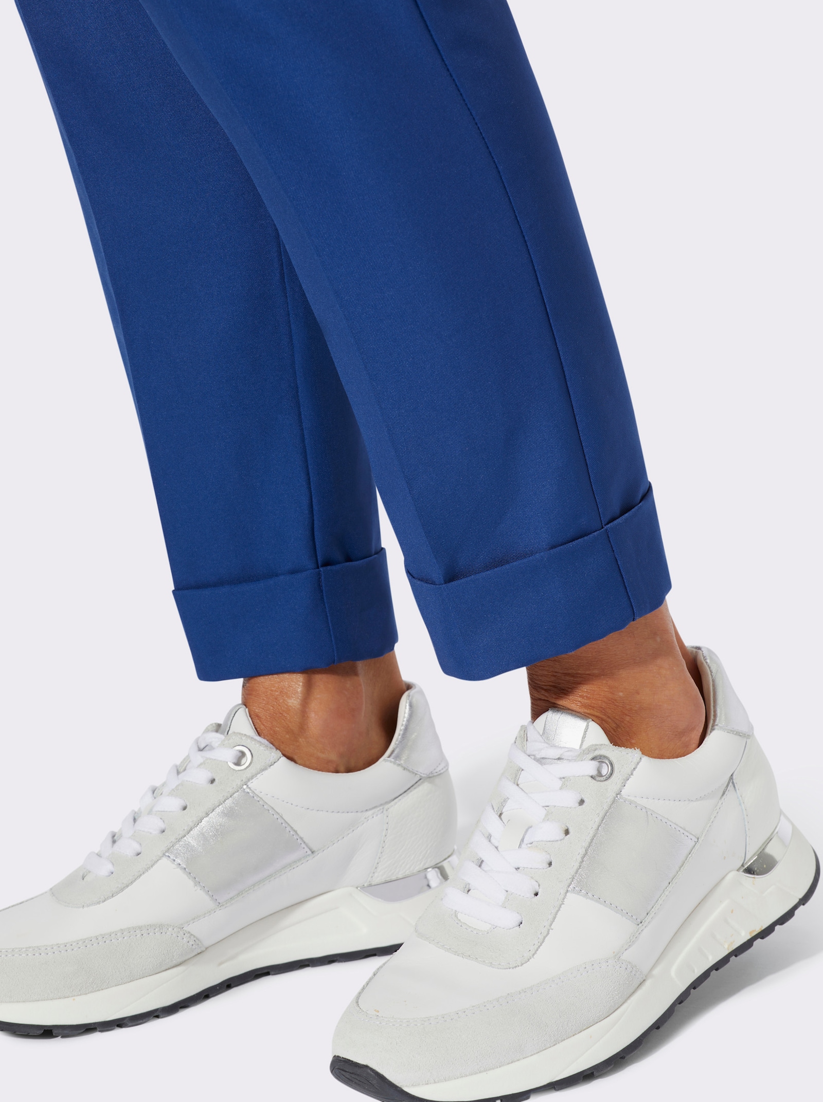 Hose in knöchelfreier Länge - royalblau