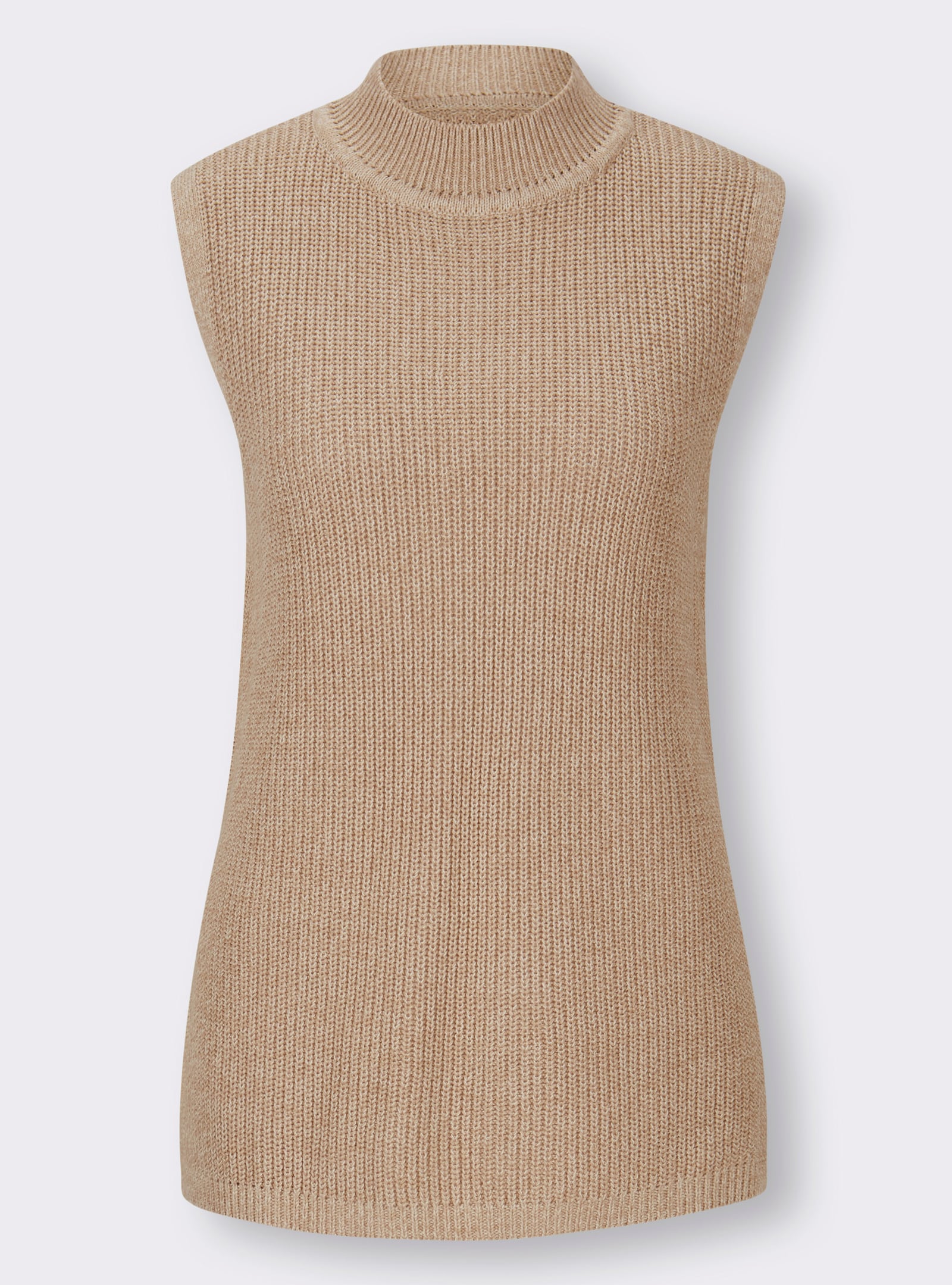 heine Pullunder mit hohen Seitenschlitzen - beige-meliert