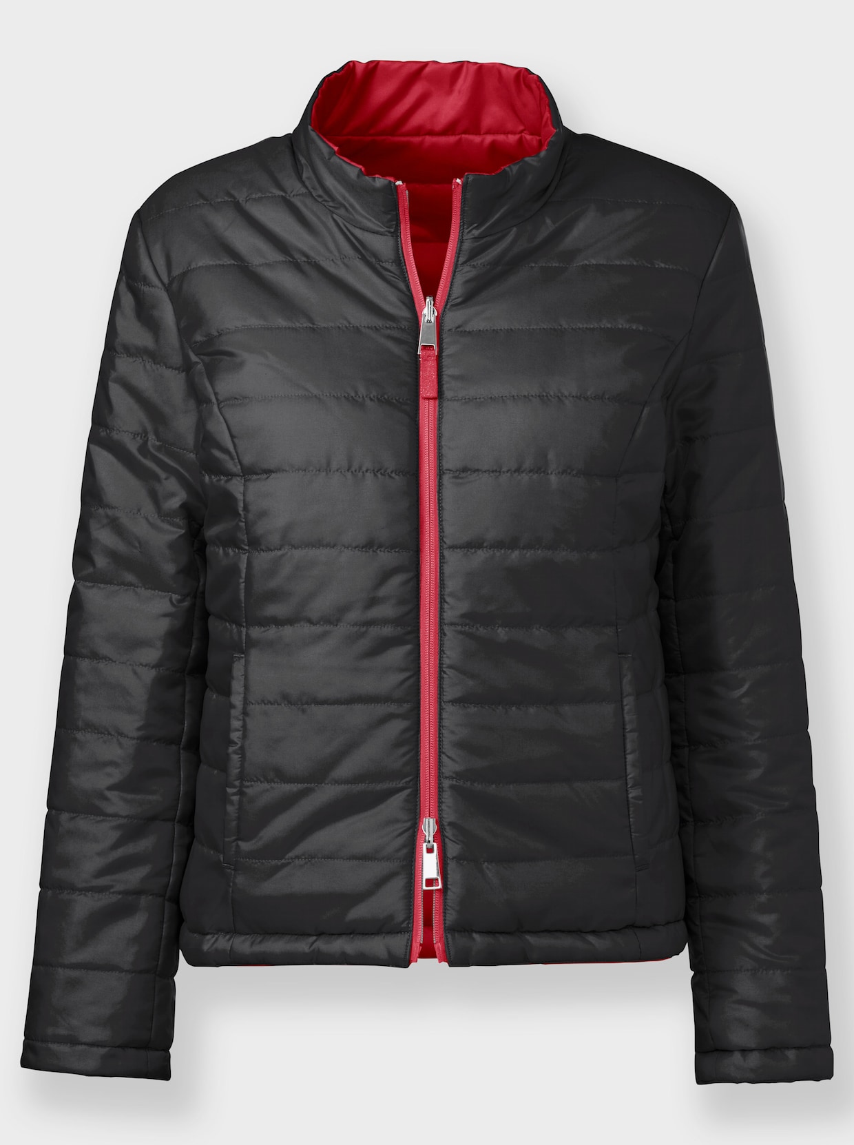 heine Wendejacke - schwarz-rot