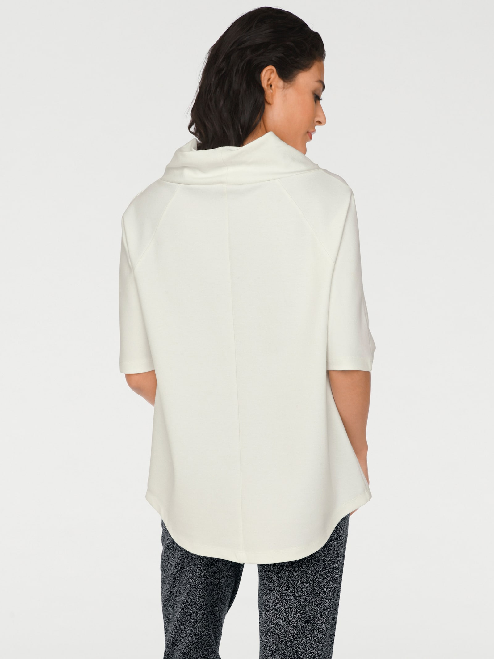 heine 3/4-Arm-Shirt mit längerem Rücken - ecru