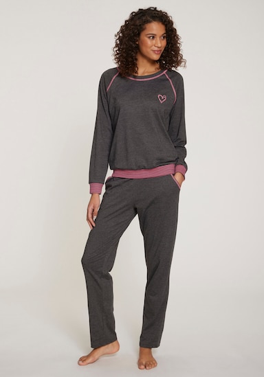 Vivance Dreams Pyjama - anthrazit-meliert