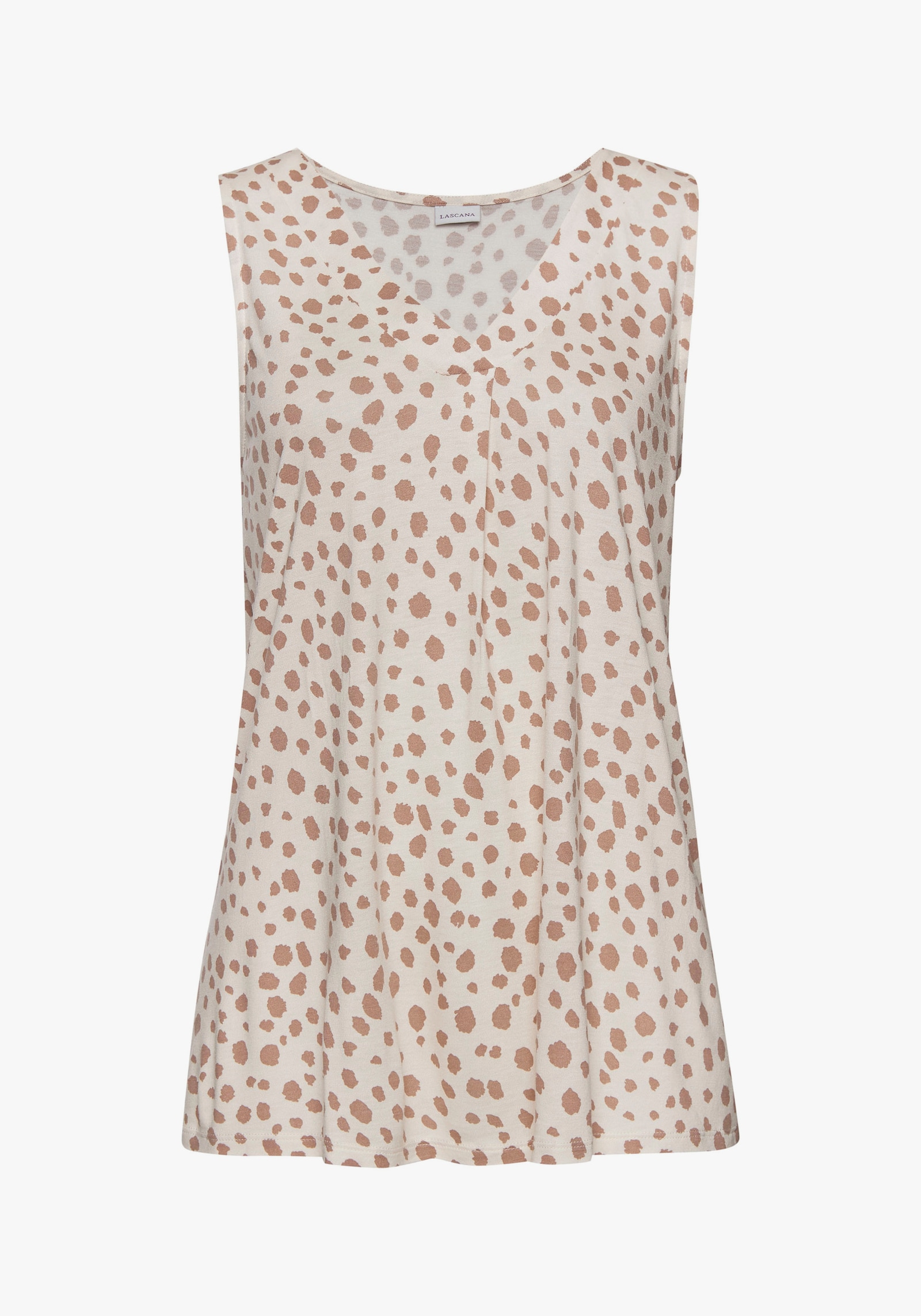 LASCANA Tanktop - creme-taupe