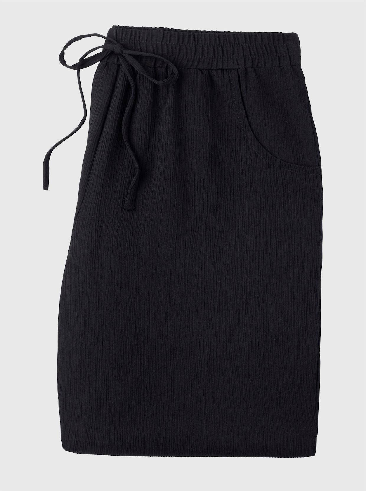 comfortbroek - zwart + zwart/wit bedrukt