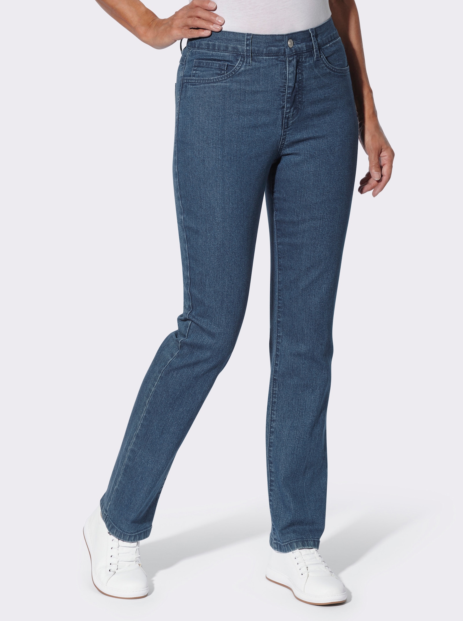 Jeans mit gerader Schnittführung - blue-stone-washed