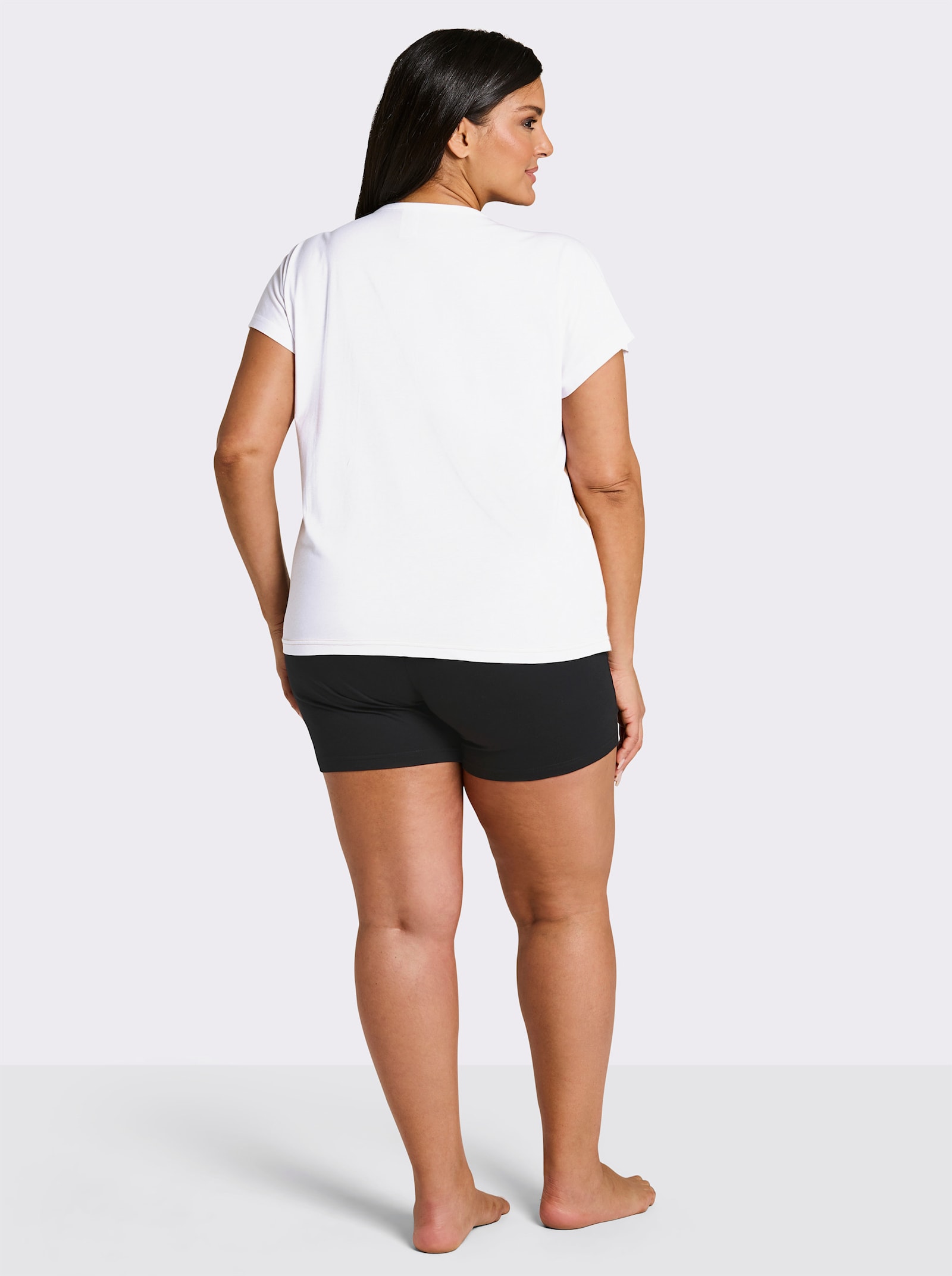 wäschepur Shortys mit Grafik-Muster - camel-schwarz + ecru-camel