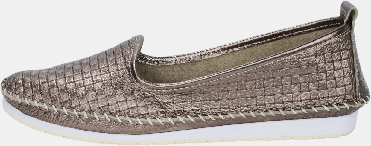 Andrea Conti Slipper - platinfarben