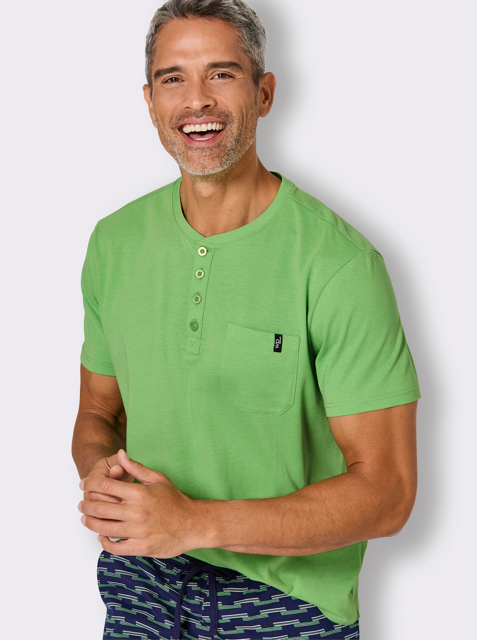 wäschepur men Shortys - marine-apfel-bedruckt + marine-kirsche-bedruckt