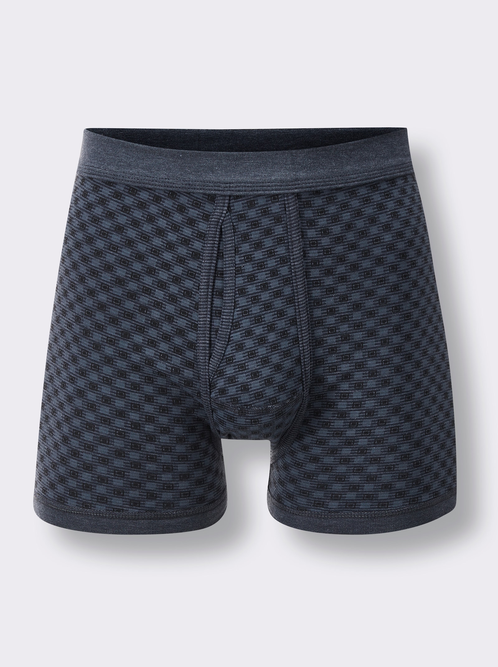 wäschepur men Hose kurz - marine-bedruckt