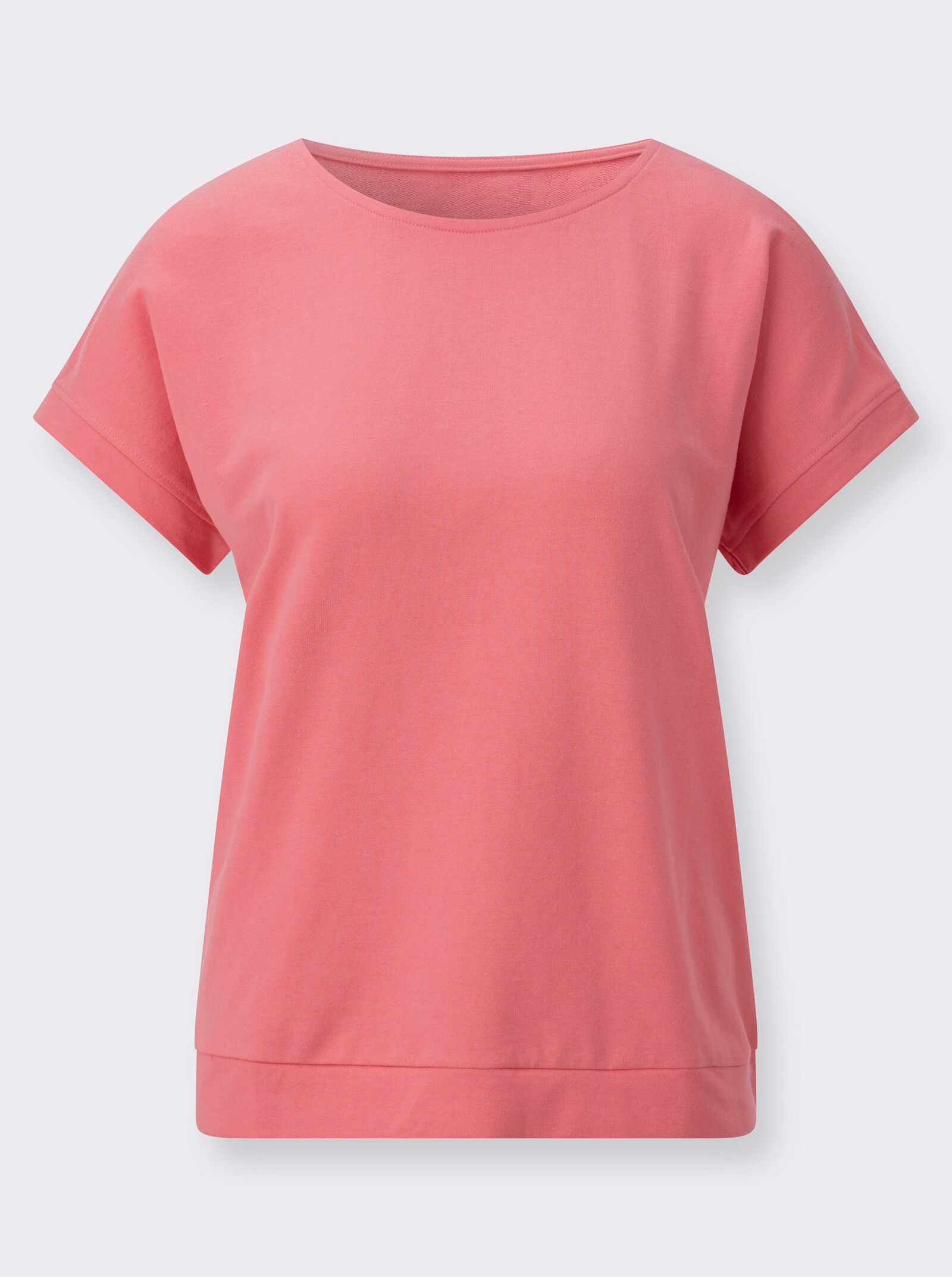 Sweatshirt im Baumwoll-Mix - flamingo