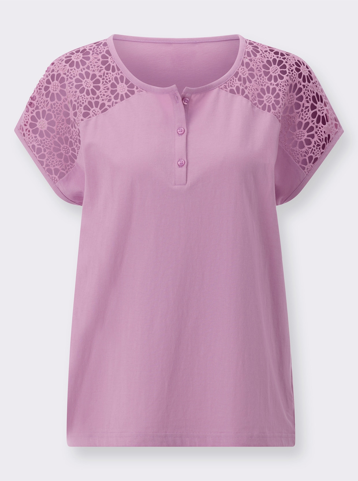 Kanten shirt - orchidee