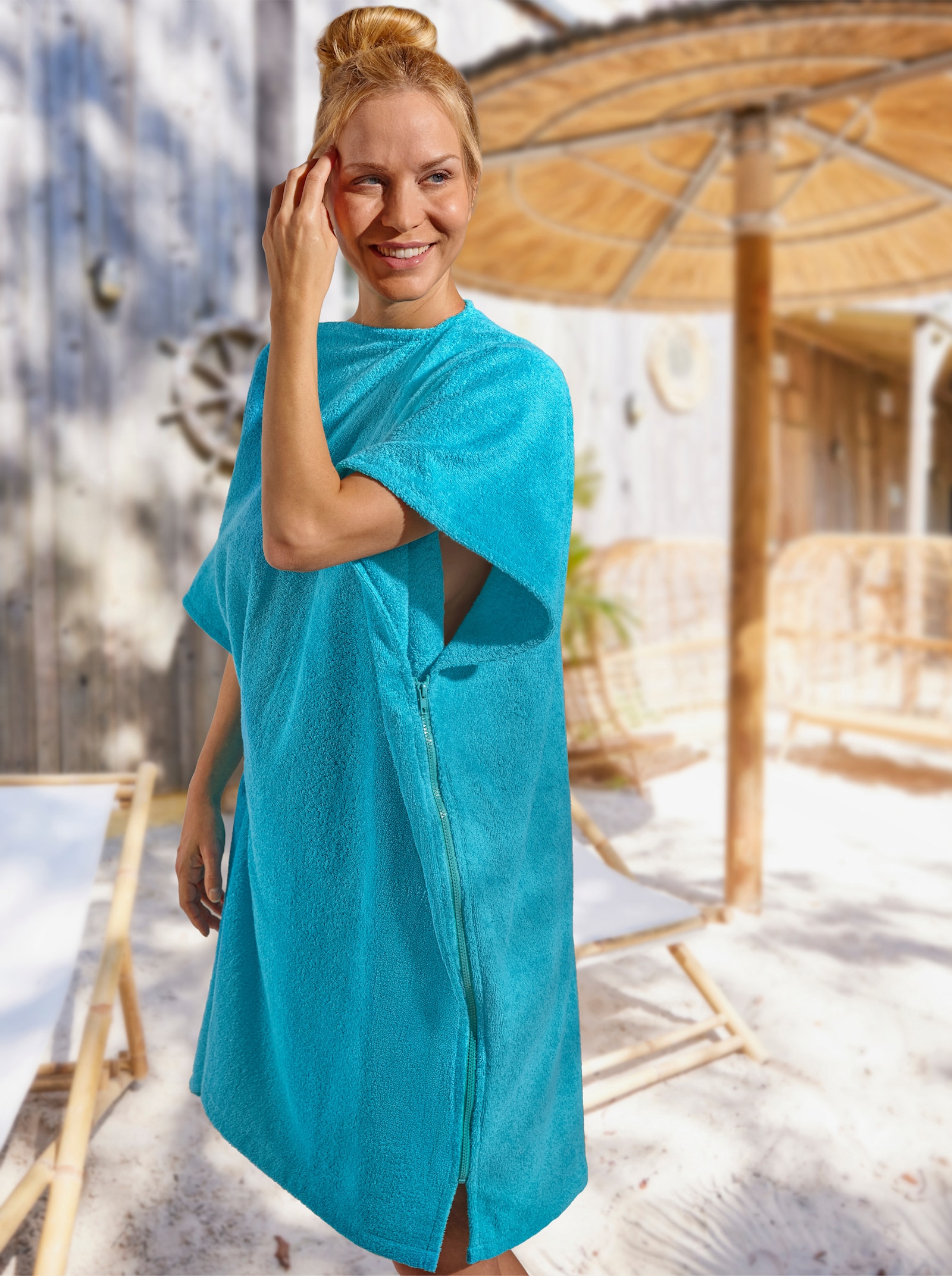 wäschepur Bade-Poncho - türkis