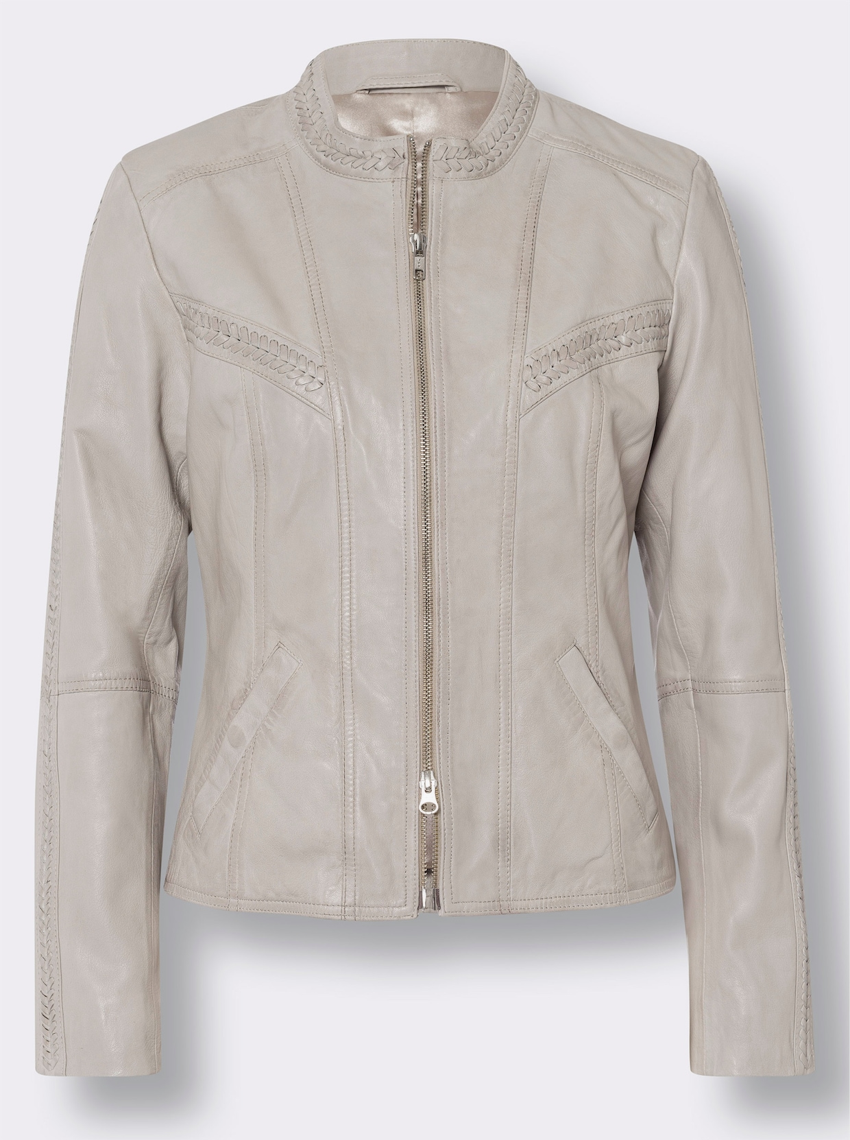 heine Leren jack - beige