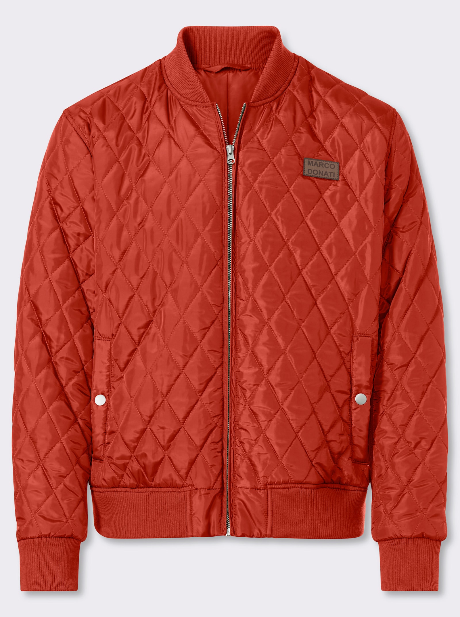 Marco Donati Steppjacke mit Rautensteppung - rostrot