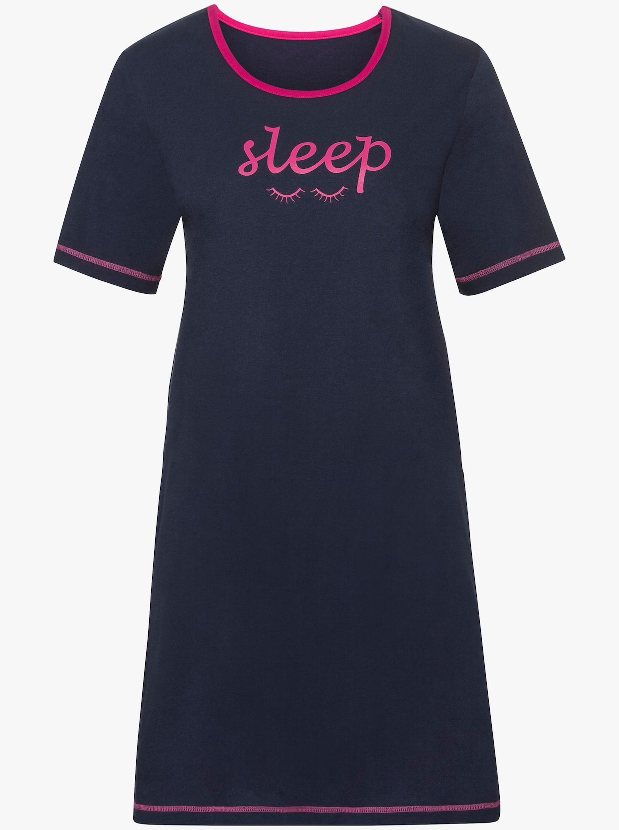 wäschepur Noční košile - pink + námořnická modrá