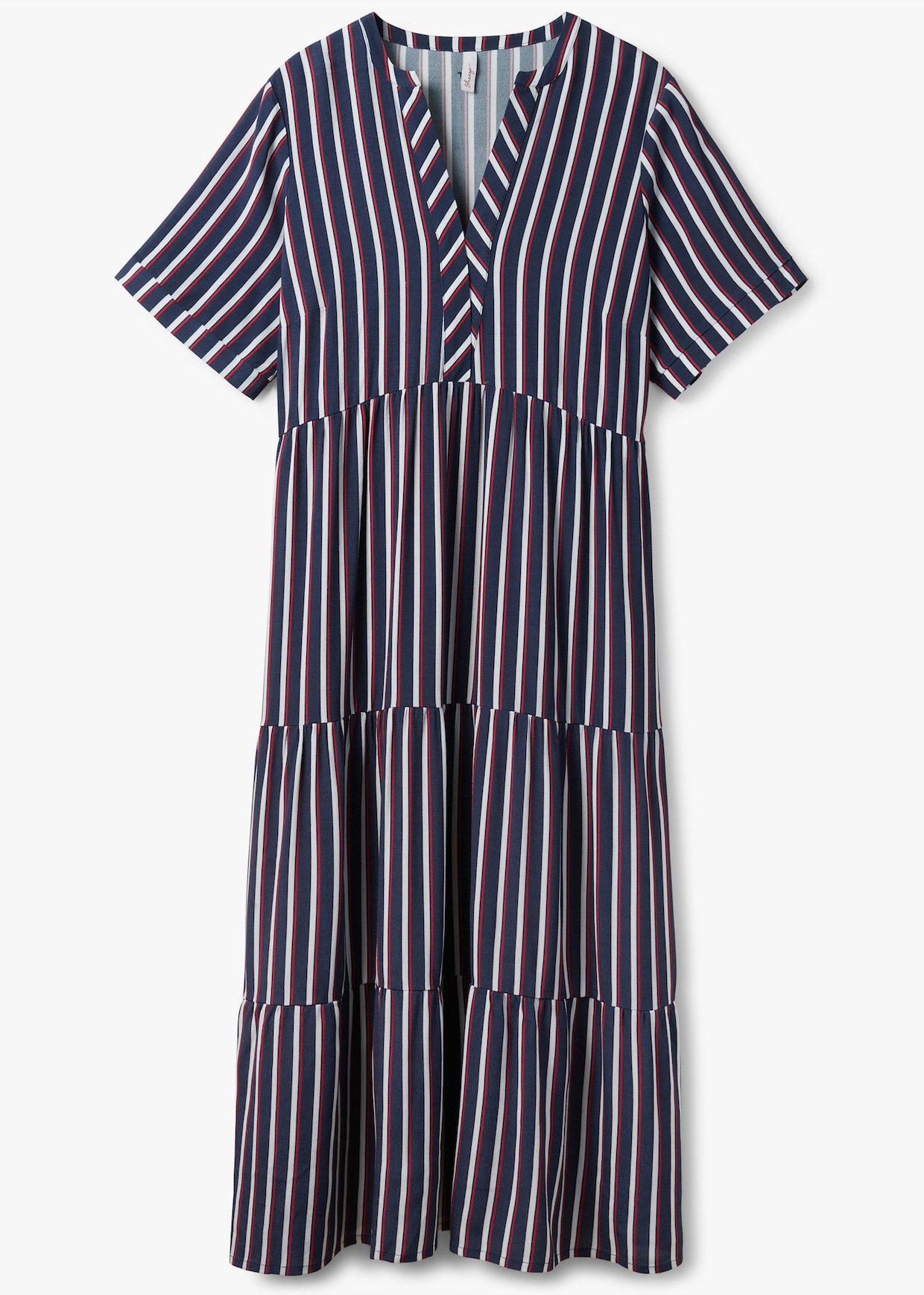 sheego Maxi-jurk - nachtblauw gestreept