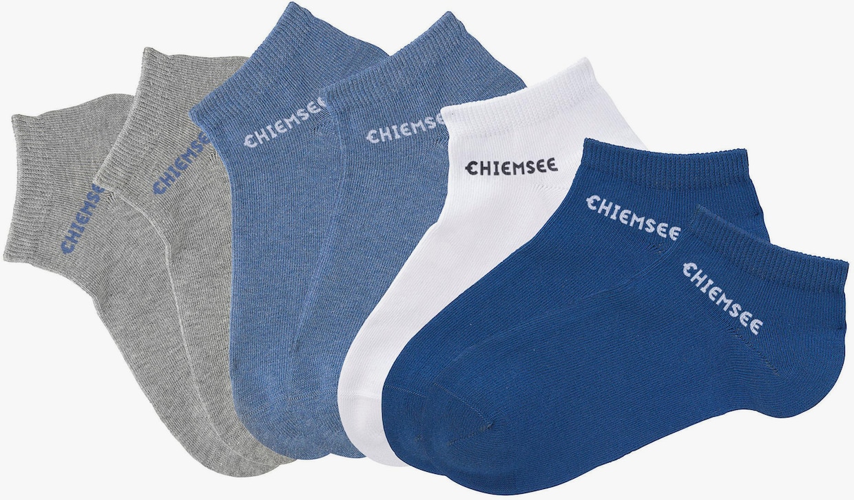 Chiemsee Sneakersocken - weiß-grau-royalblau-jeans