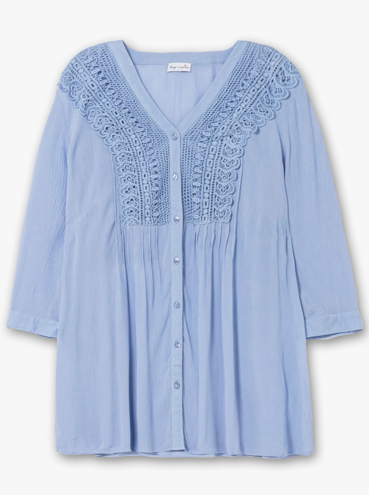 sheego by Joe Browns Crêpebluse - himmelblau