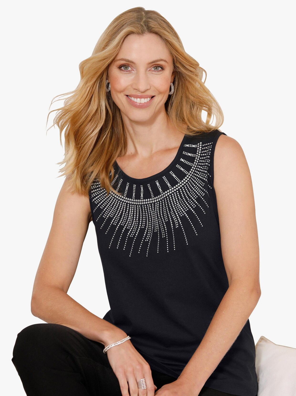 Shirttop - zwart